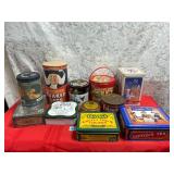 Vintage advertising tins, see all pictures