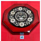 Vtg. Black Lacquer Bento Box, Japanese
