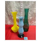 VTG FLOWER VASES SEE ALL PICTURES