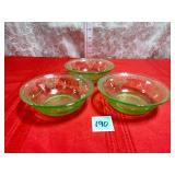 Vintage Uranium dessert dishes