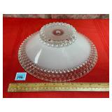 VTG. HOBNAIL FROSTED GLASS LIGHT SHADE