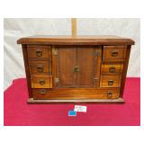 Vtg. Wooden Jewelry Box-heavy