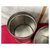 Vtg Stainless Steel Ice Cream Buckets-no lids