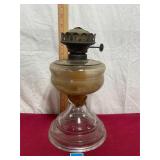 Vtg Glass Kerosene or Oil Lamp