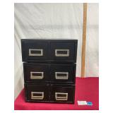 Index File Metal Cabinet x3