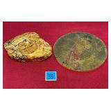 vtg. Handcrafted brass decorative