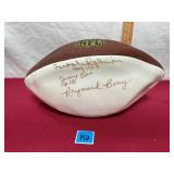 Signed football x3 (Raymond Berry)