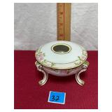 Hand painted Nippon footed receiver