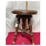 Antq Holtzman Piano Stool-missing peg