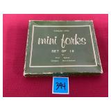 Vtg Mini Forks 12pcs