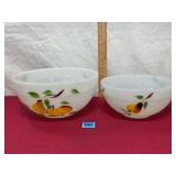 Vtg. Fire - King glassware bowls