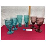 Various goblet glasses