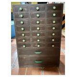 Antique Sewing heavy Cabinet, sat right by grandma