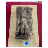 Antique hand carved wood hindu deitie