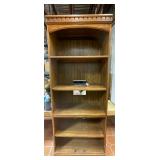 Wooden Bookshelf-no doors on bottom cabinet