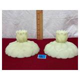 Vtg water lily Fenton Uranium