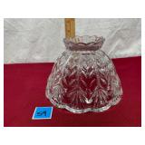 Cut glass lamp shade