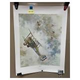 Art print depicting WW1 aerial combat
