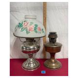 Vtg Model 12 Aladdin&Rayo Silver tone Lamps