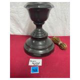 Vtg Painted over Brass Lamp-no shade