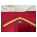 Vtg Australian wooden boomerang