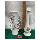 Vtg Ceramic Vases