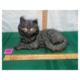 Vtg. Black Cast Iron Cat