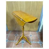 Vtg. Drop Leave End Table