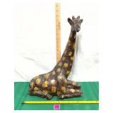 Vtg Handpainted Ceramic Sitting Giraffe