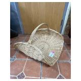 Large Woven Wicker Firewood Log Carrier Basket