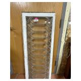 Antq Architectural Leaded Glass Transom Window#2