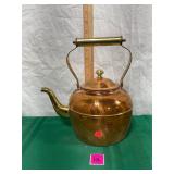 Vtg Copper & Brass teapot