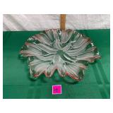 Mikasa Pink Frosted Tulip Crystal Serving Bowl