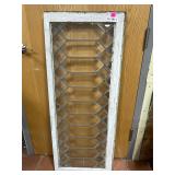Antq Architectural Leaded Glass Transom Window#1