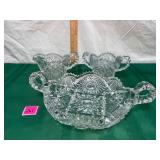 3 pc.  Early American Pattern Glass