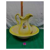 Vtg Ironstone Basin&Pitcher