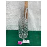 clear cut crystal palm tree carafe/decanter vase,