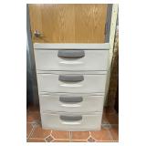 Sterilite 4-Drawer Plastic Storage Cart Organizer