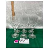 Cristal Dï¿½ Arques 7 1/2 Longchamp Wine Glasses