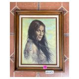 Bill Hampton 'Indian Princess' Framed Art Print