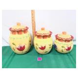 Pfaltzgraff Napoli Stoneware Canister Set