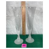 Vtg flutes in the 'Wings Clear' Sasaki Crystal