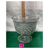 Vtg Anchor Hocking Wexford Compote Bowl