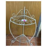 Corner Rod Iron Planter Stand