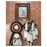 Ozz Franca Wolf Print & Wool Mandalas Wall Art Lot