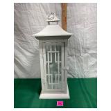 vintage white candle lantern