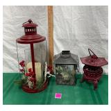 Vintage & Holiday Tabletop Lantern Decor Lot of 3