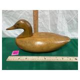 Vtg Wood carved Duck