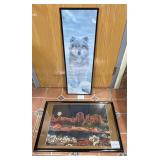 Linda Pirri Desert & Wolf Framed Wall Art Lot