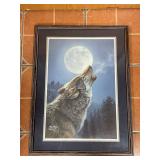 James Meger Night Music Wolf Print With COA